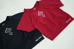 Halo Rise Crop Tee - Wine Red