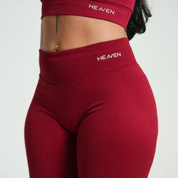 Halo Rise Leggings - Wine Red