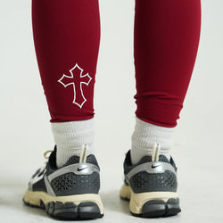 Halo Rise Leggings - Wine Red