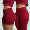 Halo Rise Shorts + Leggings Bundle - WINE RED